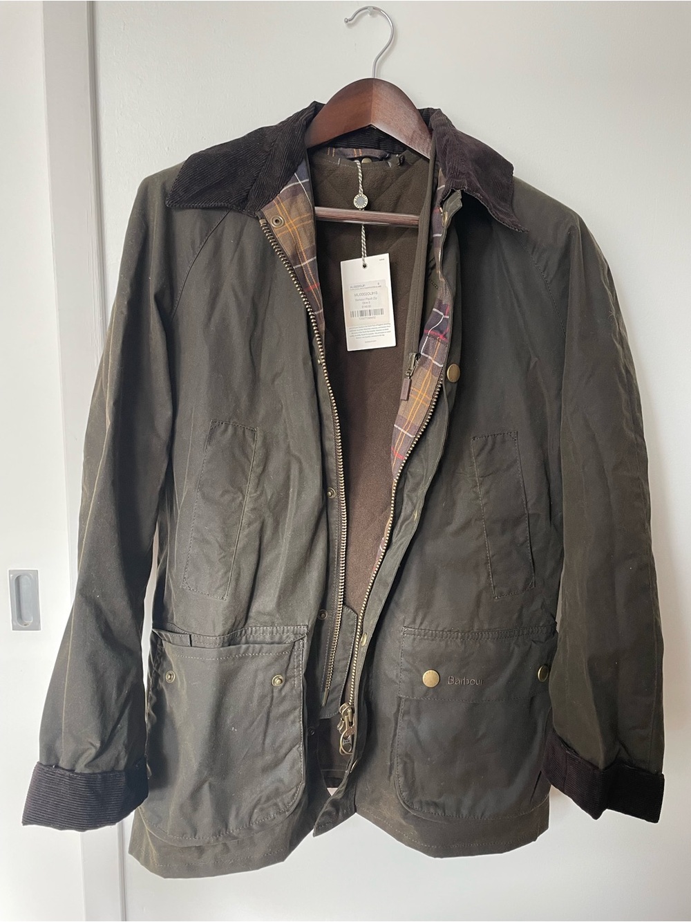 Barbour Ashby Waxed Jacket in M with detachable vest/liner